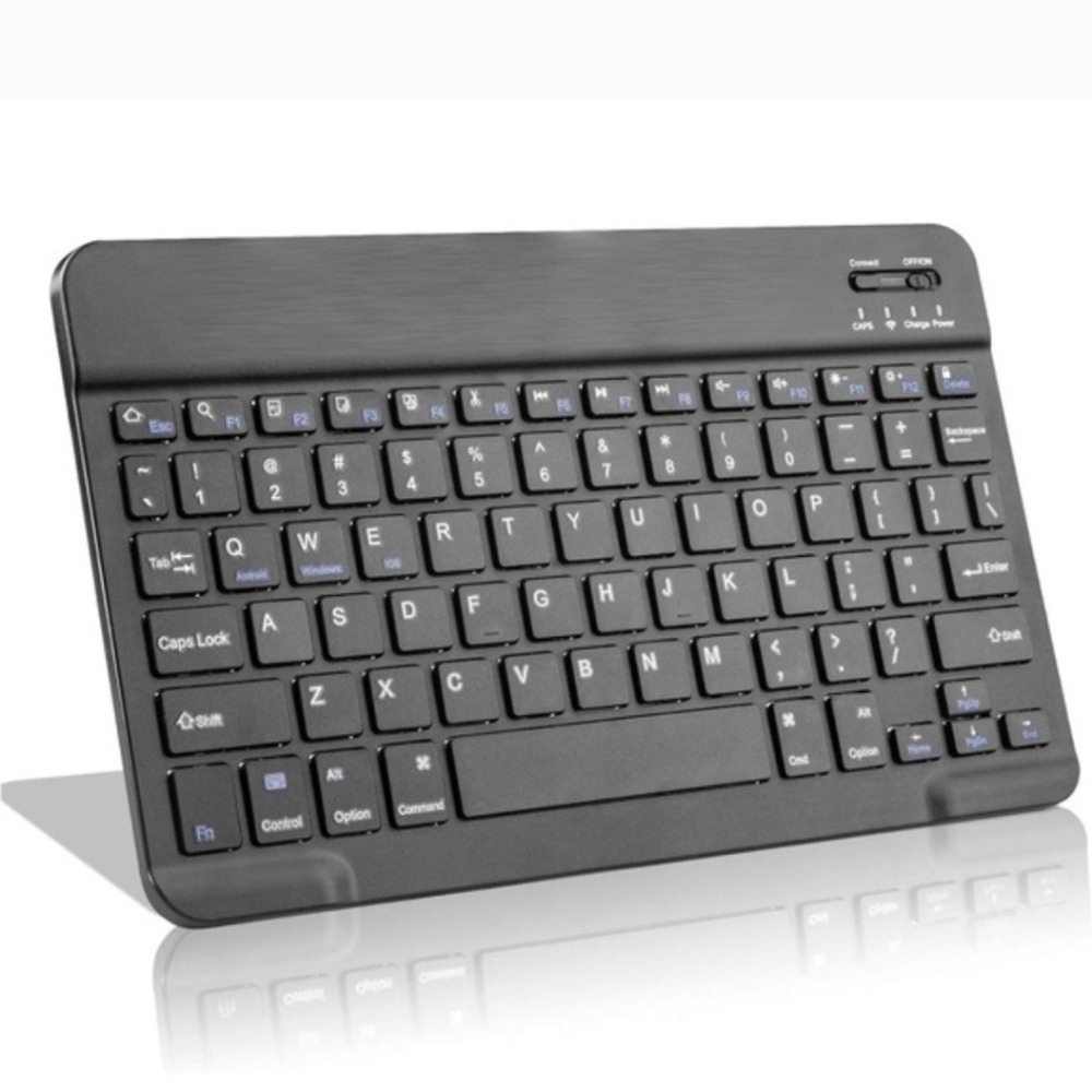 Fintie Bluetooth Wireless Keyboard Universal Black Ultra-Slim Rechargeable HB030